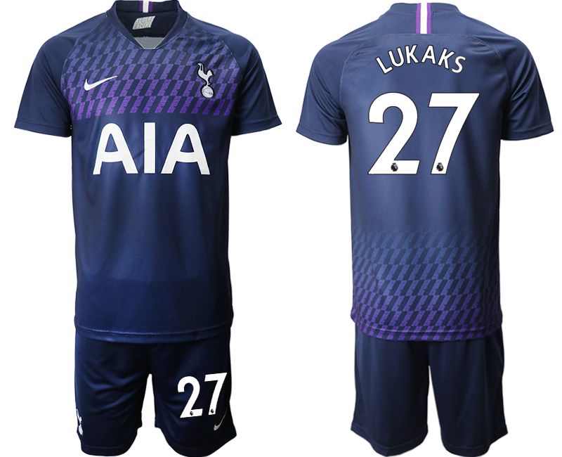 Men 2019-2020 club Tottenham Hotspur away #27 blue Soccer Jerseys->->Soccer Club Jersey